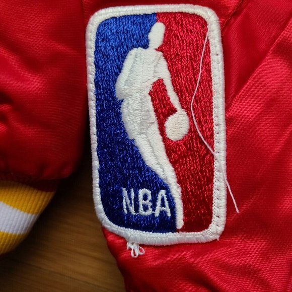 Vintage Mens Starter Houston Rockets Satin Jacket Size Medium- Red - Picture 11 of 15